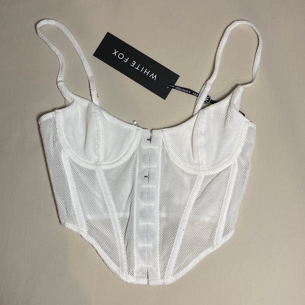White Fox Unapologetic Bustier White